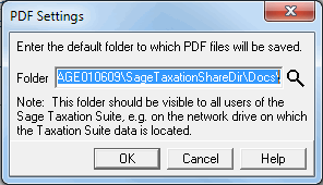 PDF Documents - PDF Settings